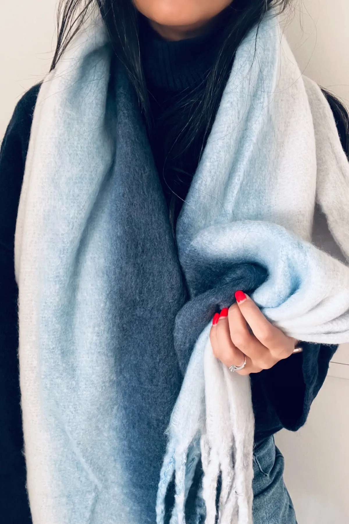 Ombré Blue Scarf