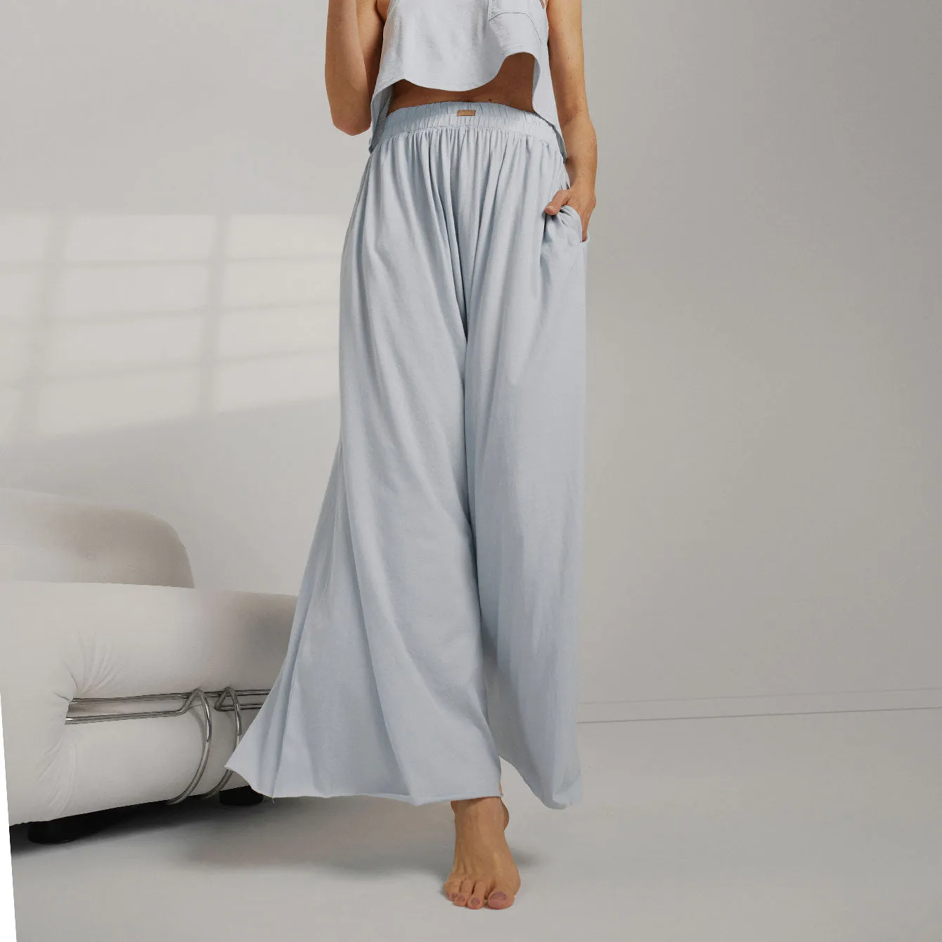 Organic Pima Wide Leg Pant