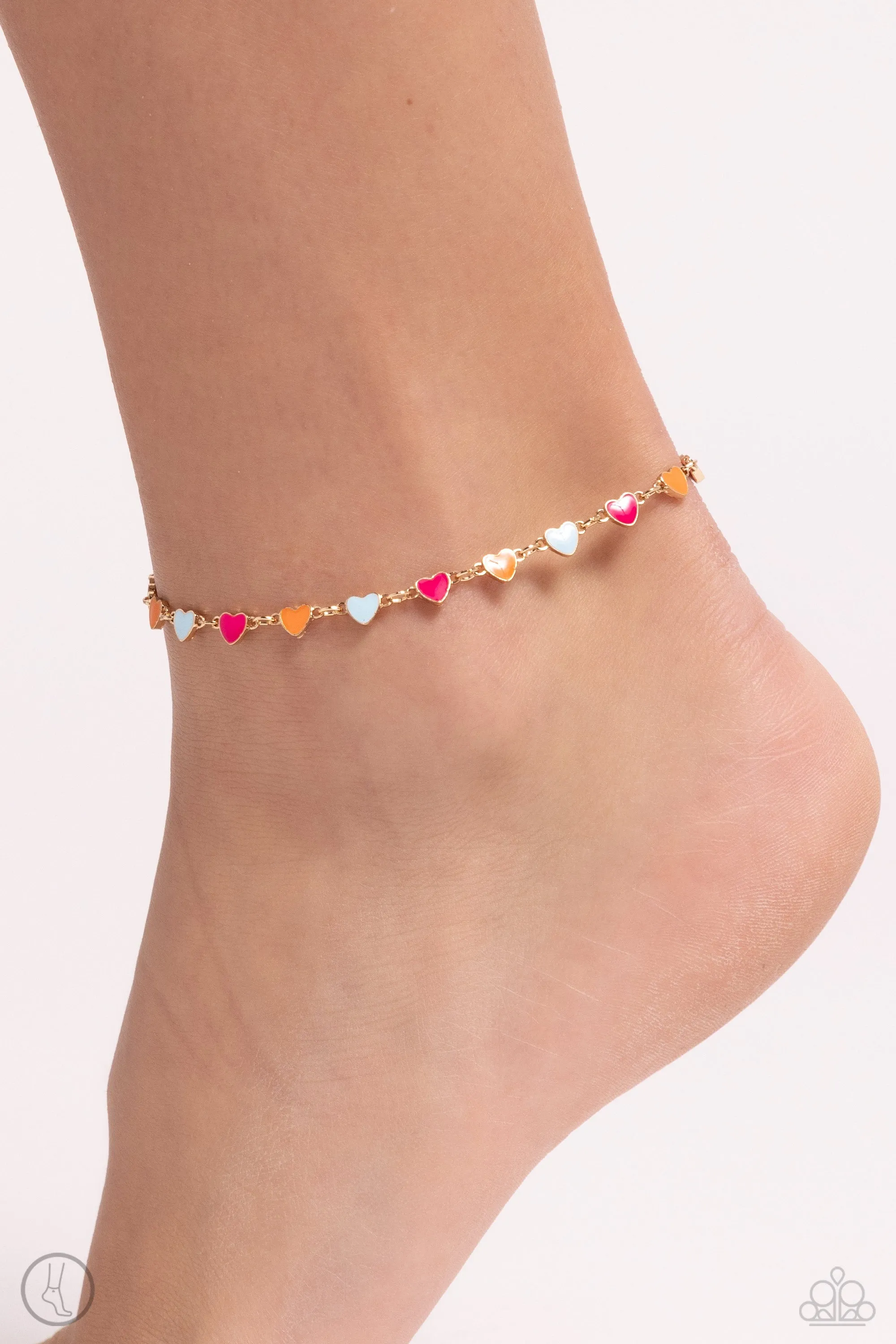 Paparazzi 25 Dancing Delight Multi Anklet Bracelet