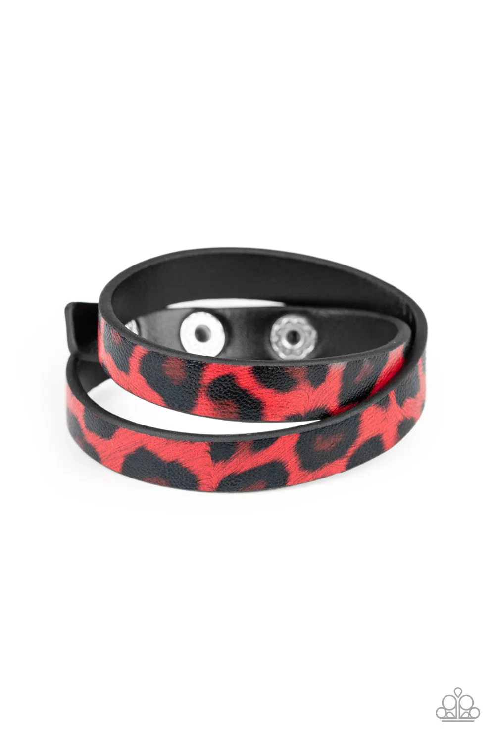 Paparazzi Accessories - All GRRirl #B76 Case 1 - Red Bracelet