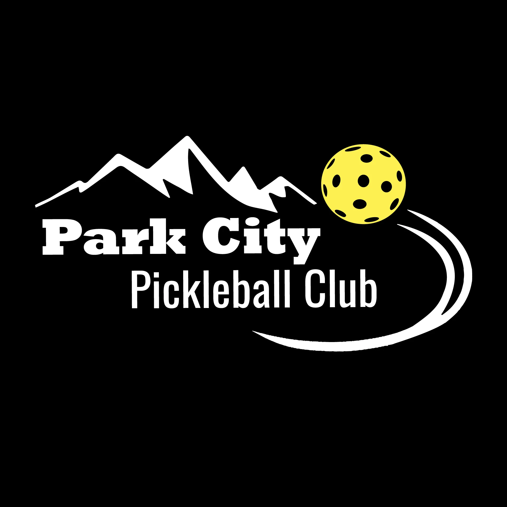 Park City Pickleball Club (White Words) Customizable | Women's Long Sleeve Scoop Neck Pickleball Shirts | 75/13/12 Poly/Cotton/Rayon