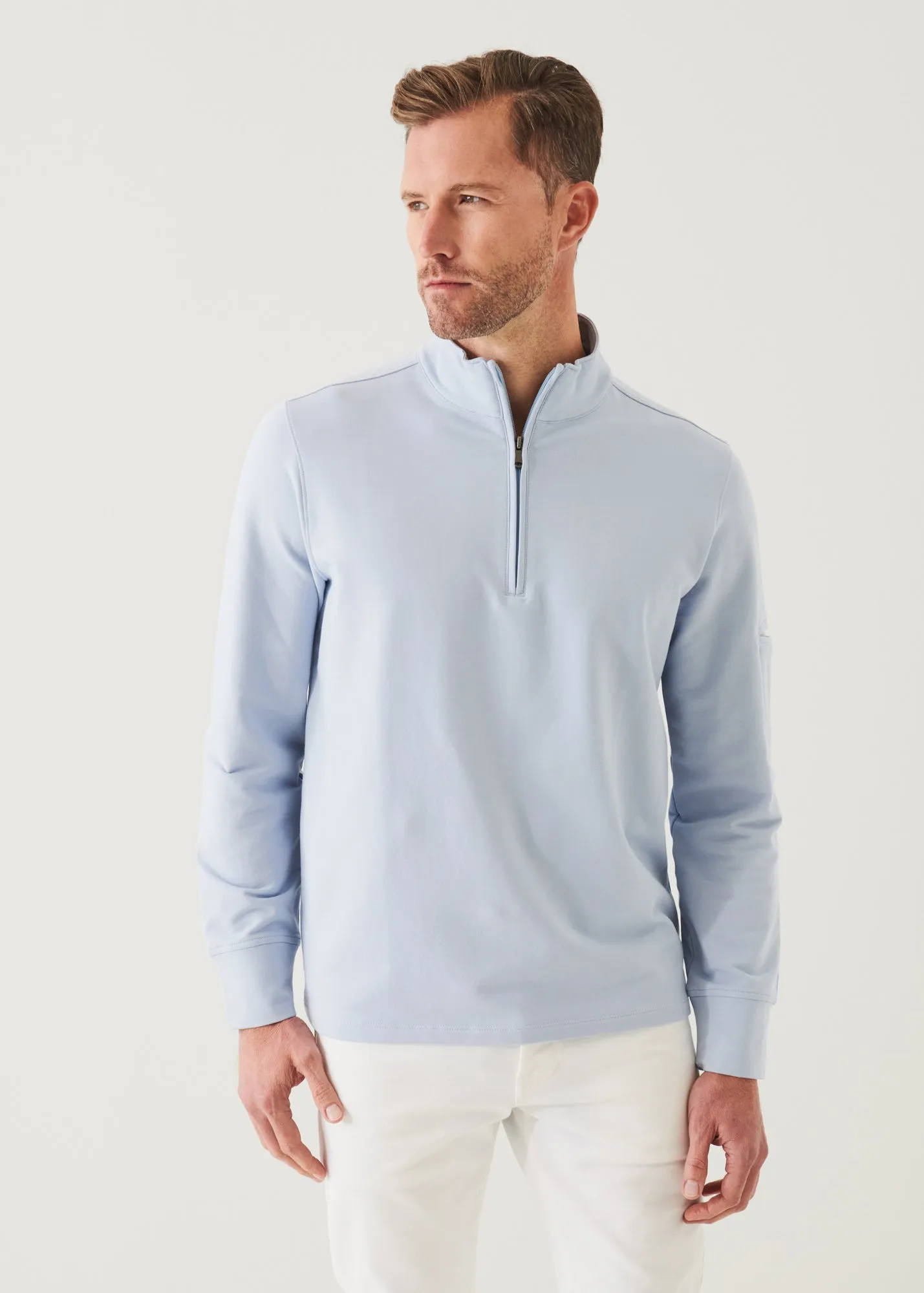 PIMA COTTON FRENCH TERRY QUARTER ZIP