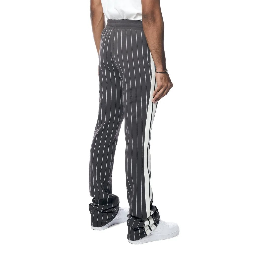 Pin Striped Varsity Track Pants - Pavement