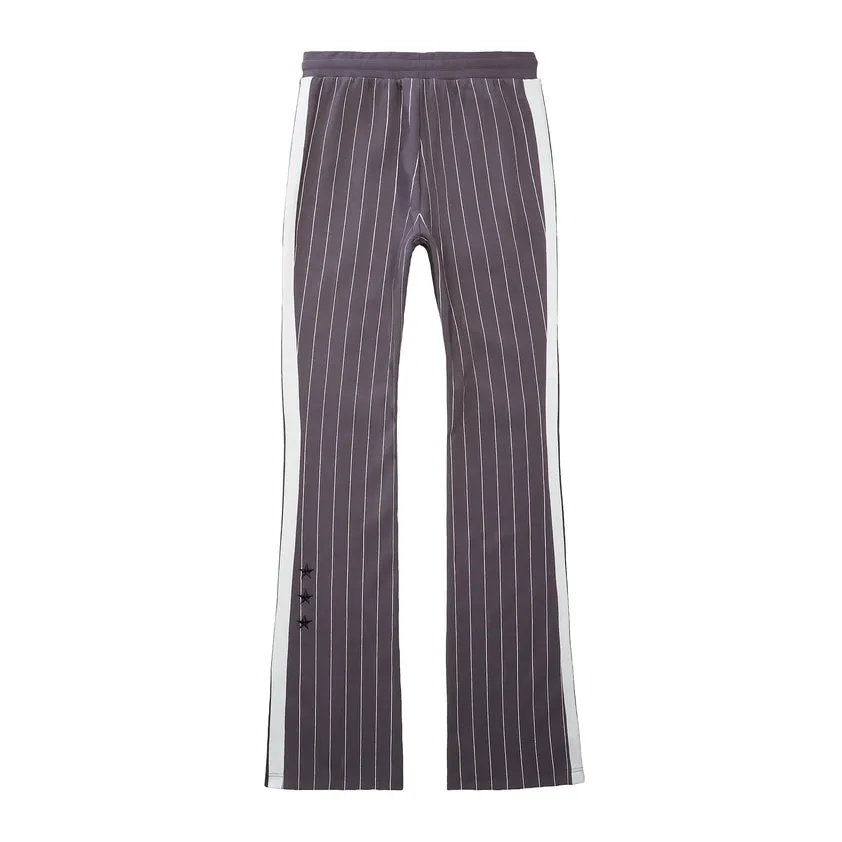 Pin Striped Varsity Track Pants - Pavement