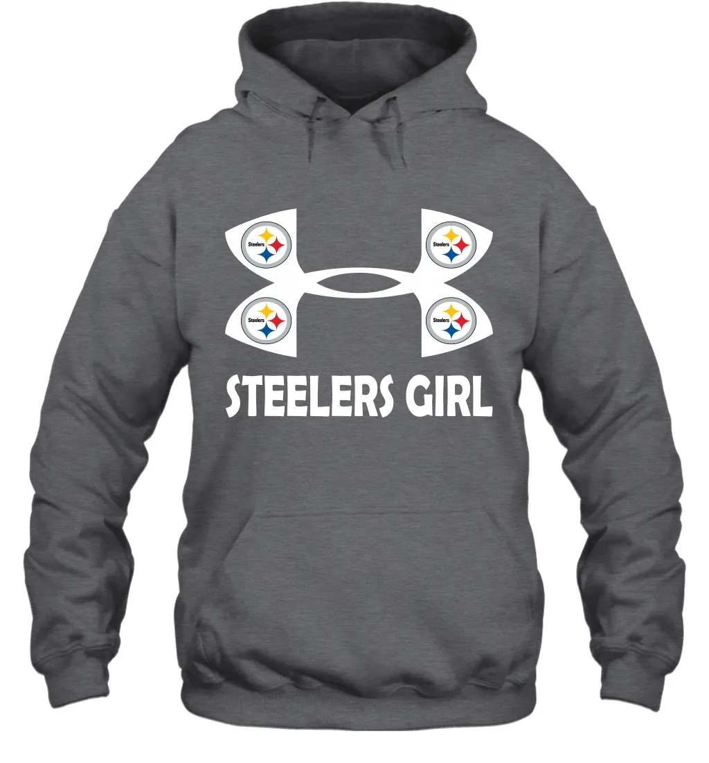 Pittsburgh Steelers Girl Under Armour Football Hoodies