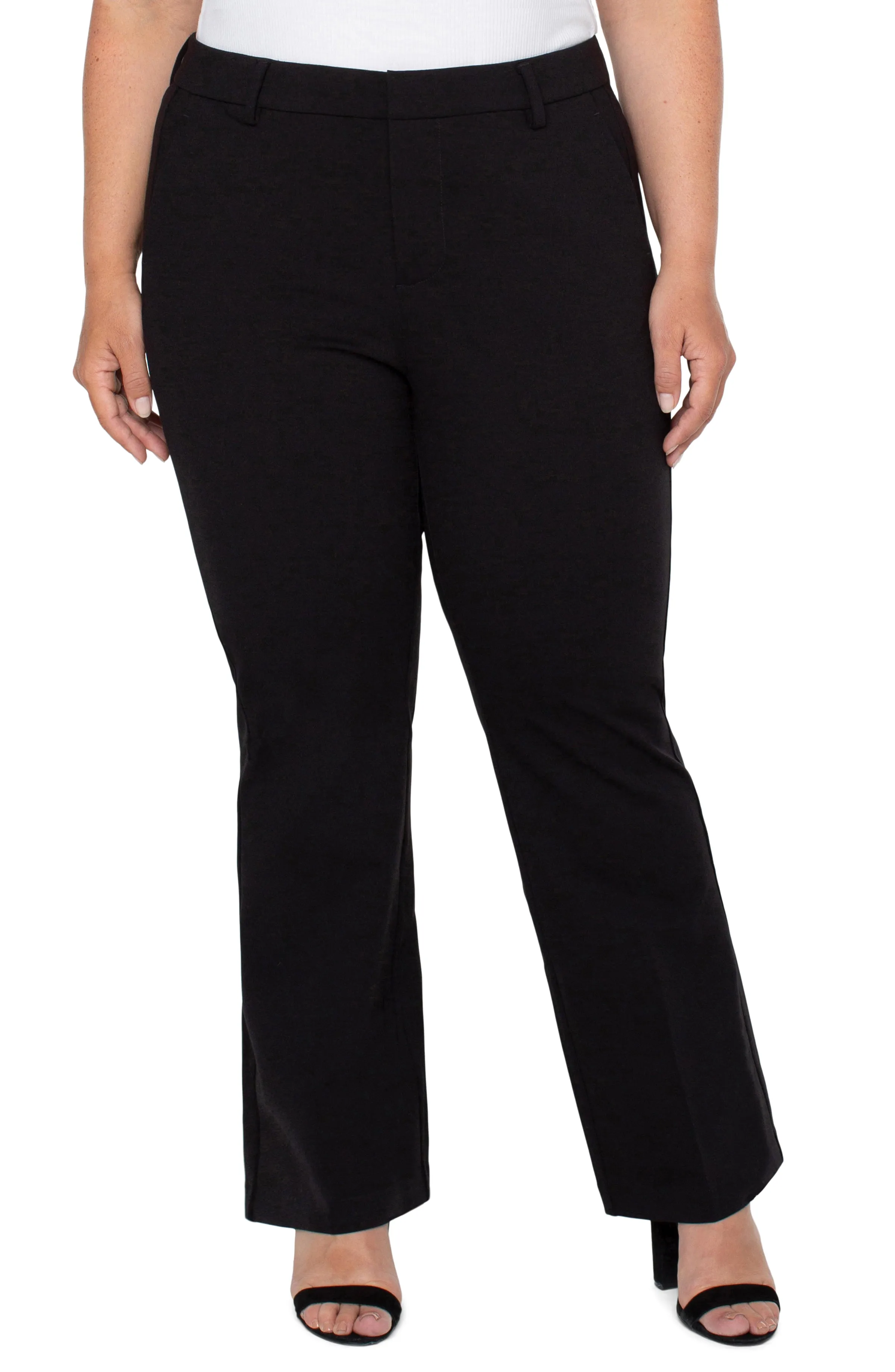 PLUS KELSEY FLARE TROUSER SUPER STRETCH PONTE