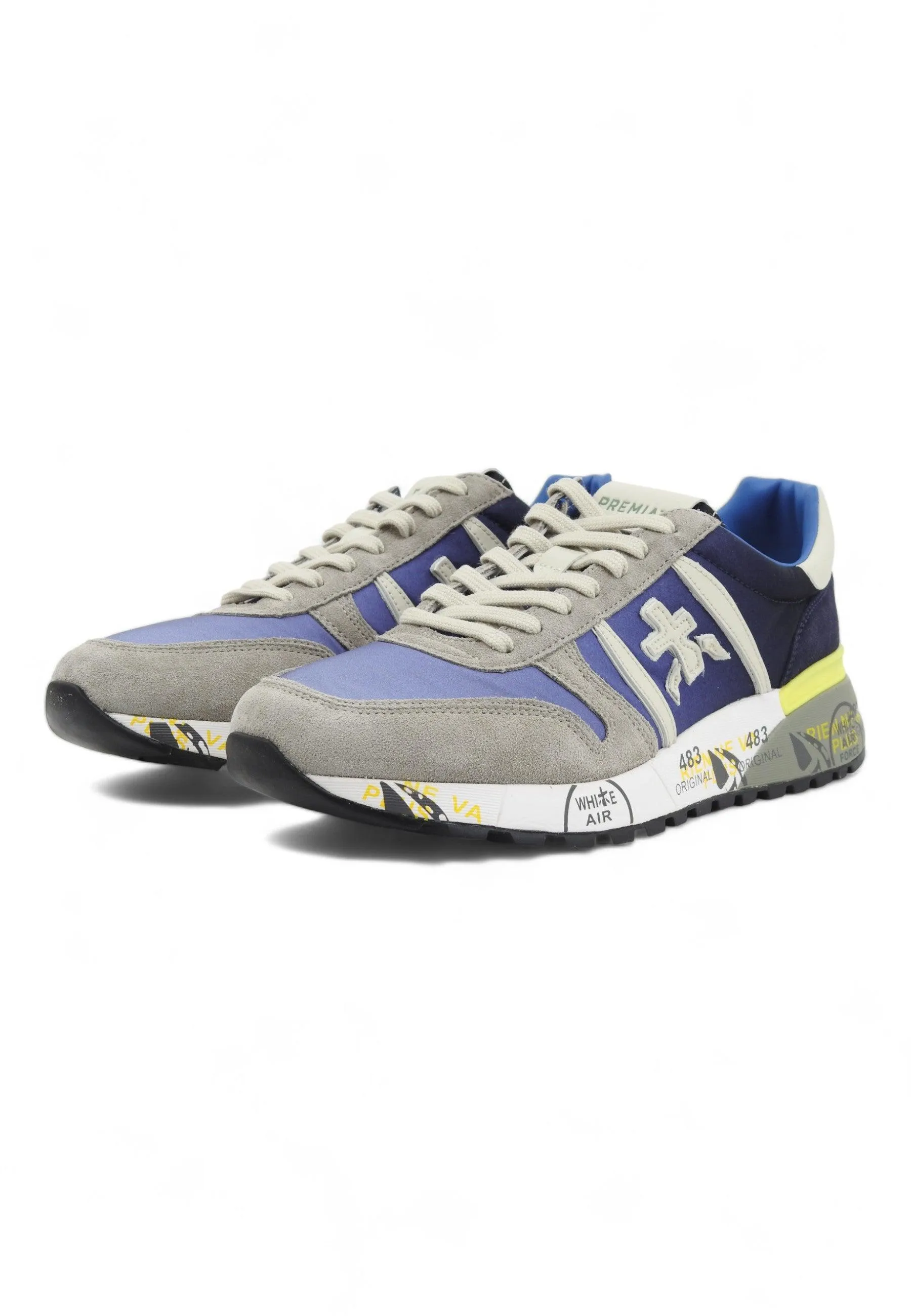 PREMIATA Sneaker Uomo Sneaker Uomo Grey Blue LANDER-4587