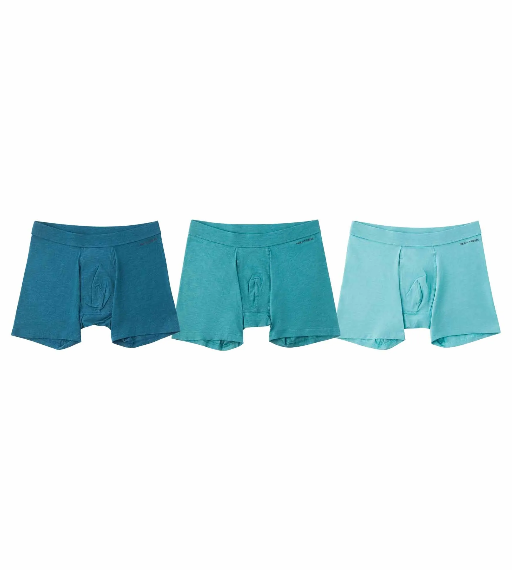 Quick Dry Action Blend Cotton Boxer Briefs 3 Pack