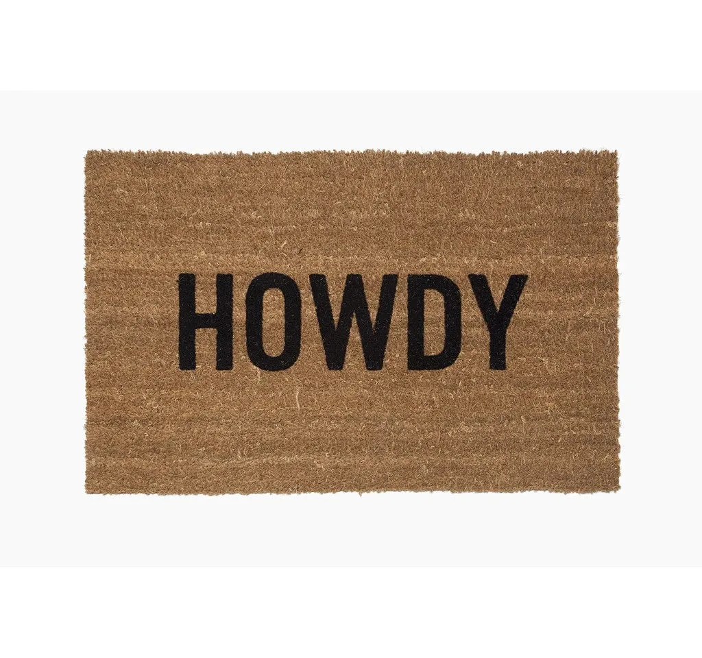 "Howdy" All Weather Doormat