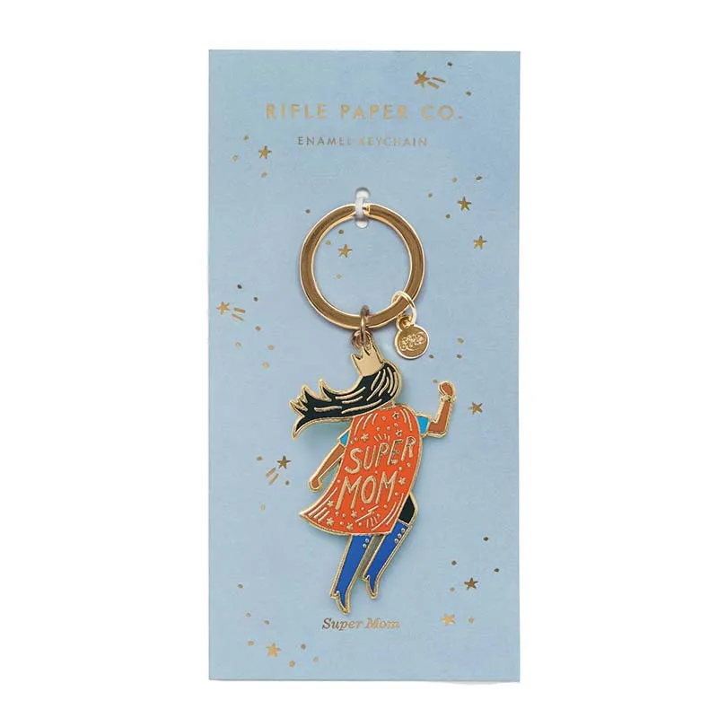 RIFLE PAPER CO. | Soaring Super Mom Enamel Keychain