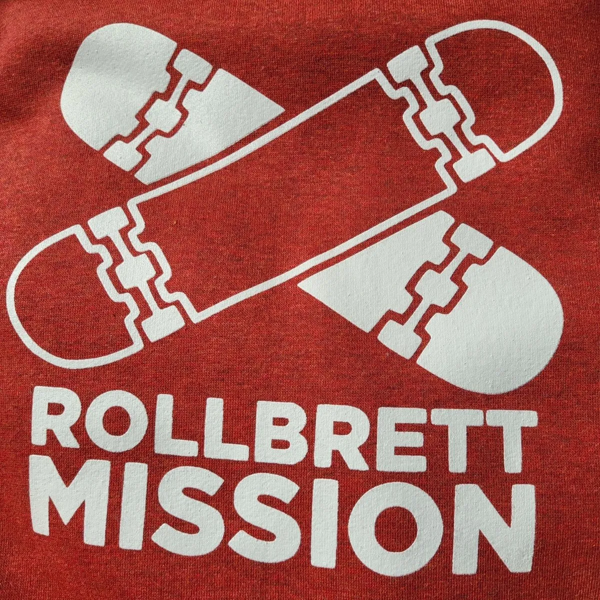 Rollbrett Mission Classic Hoodie melange Ziegelrot