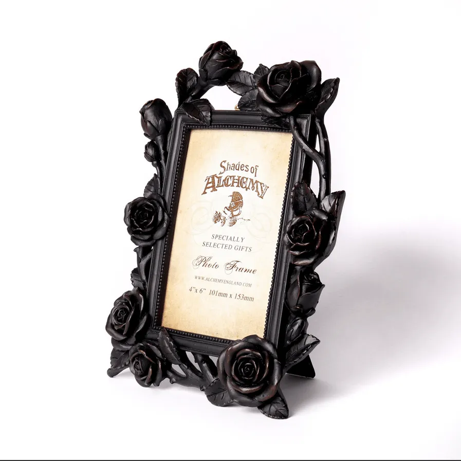 Rose & Vine Photo Frame (4x6) Black