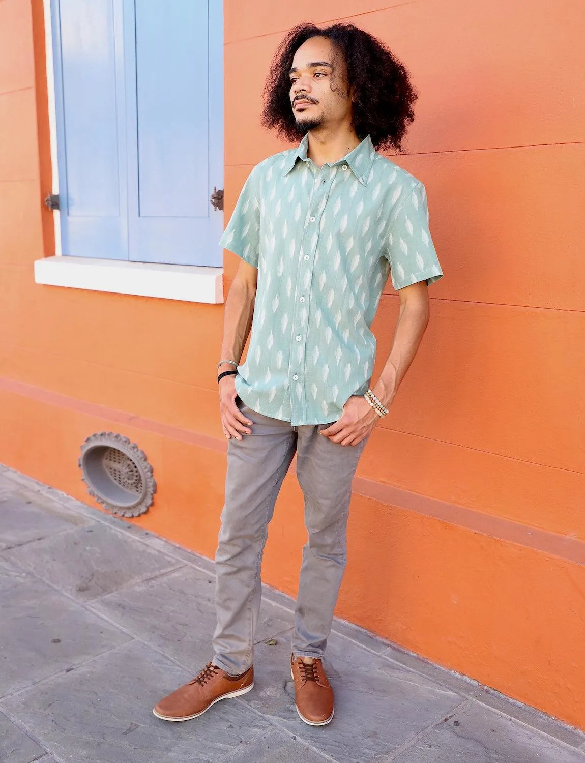 Sage Men's Button Down Shirt