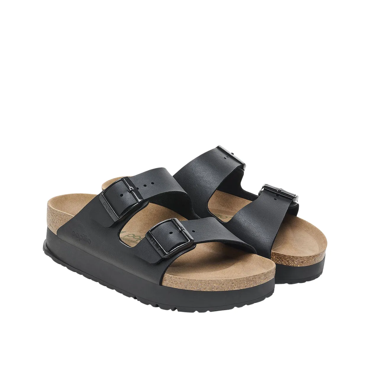 Sandali Donna Birkenstock Arizona PAP Flex Platform Nero