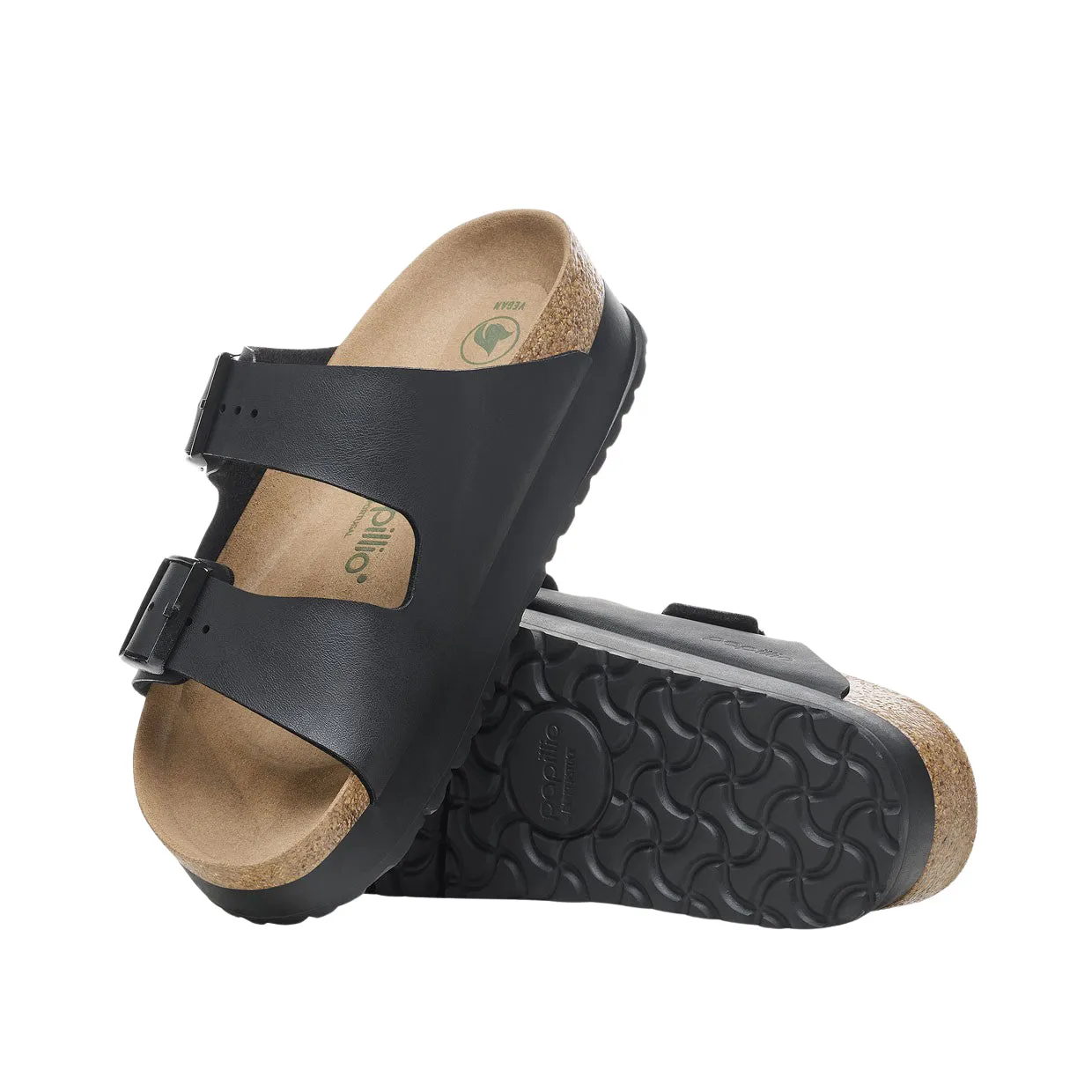 Sandali Donna Birkenstock Arizona PAP Flex Platform Nero