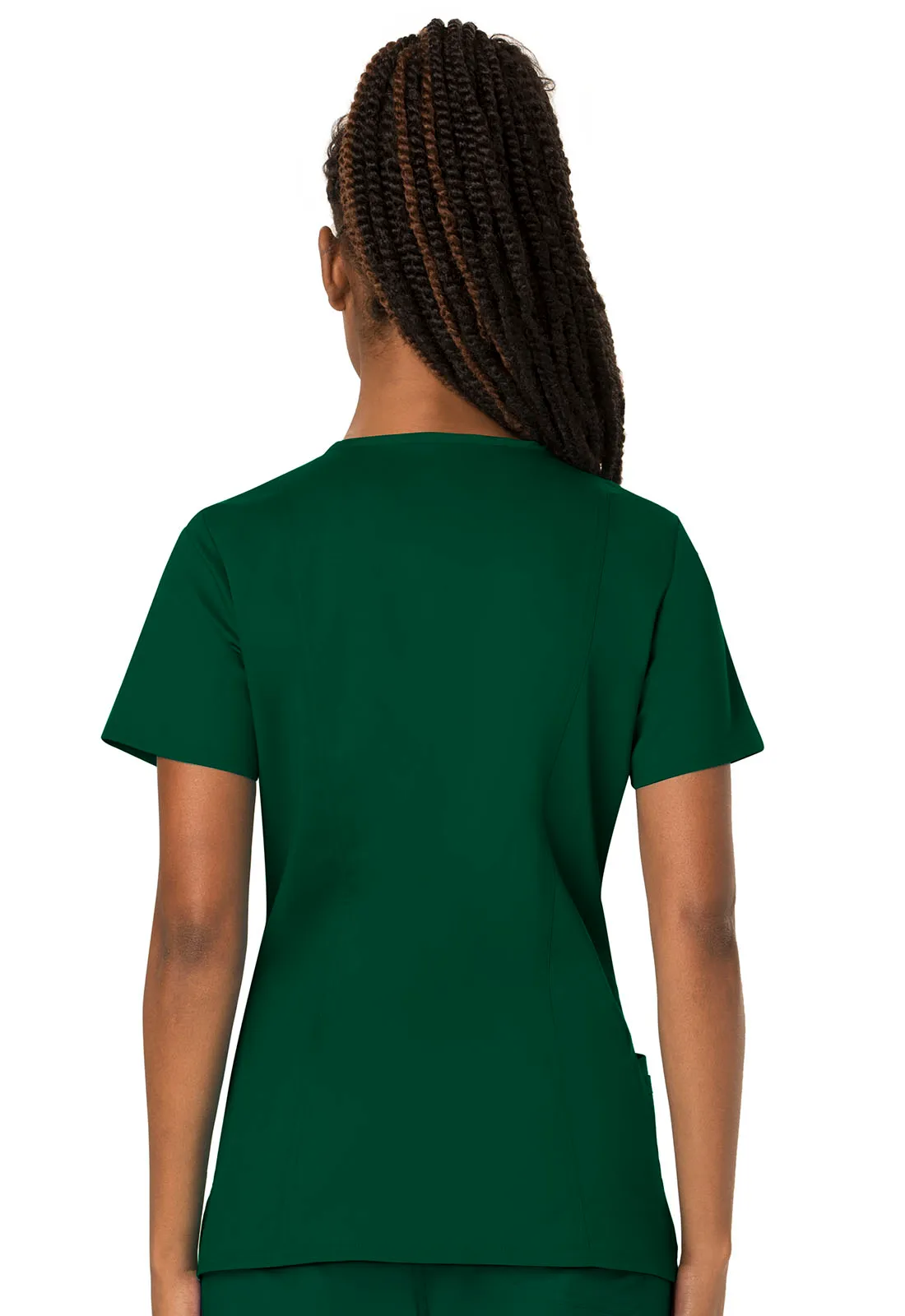 Scrub Top - Cherokee WW Women's Revolution V-Neck Top - Hunter Green, WW620