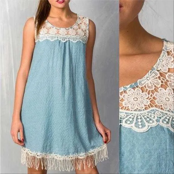 Seafoam Blue Summer Dress