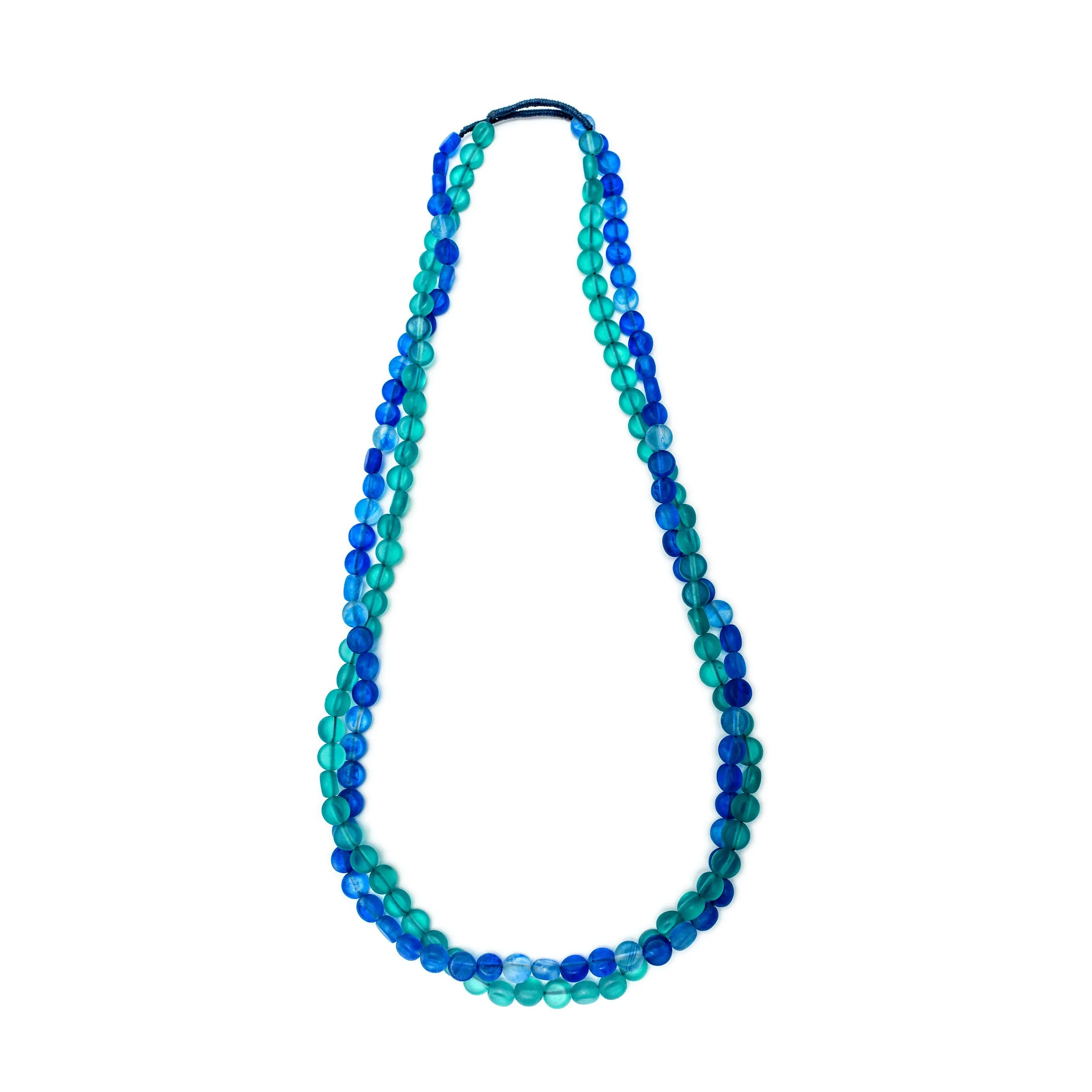 Silk Road Long Double Resin Necklace