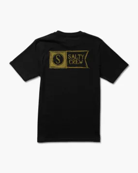 Sketchy Alpha Black S/S Premium Tee