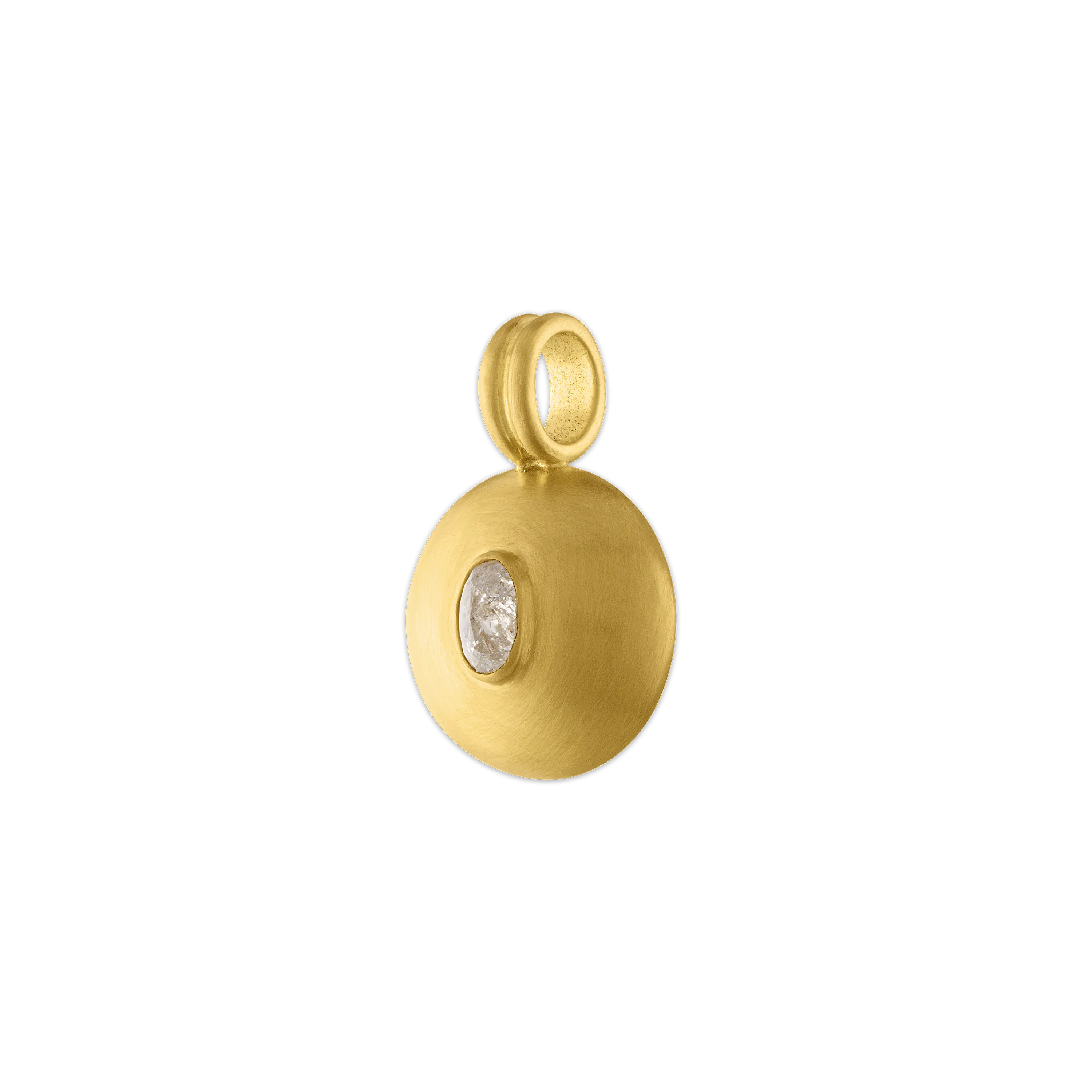 Small Diamond Bulla Pendant