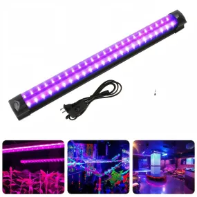 SMAXPro™ UV BlackLight Bar: 48 LED, USB, Ultraviolet DJ Party Lamp Strip