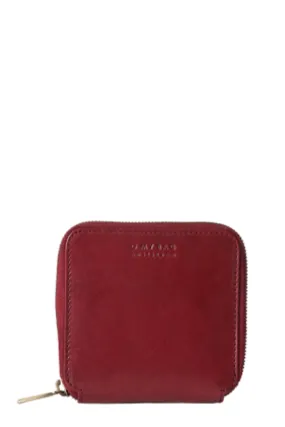 sonny square wallet ruby classic leather