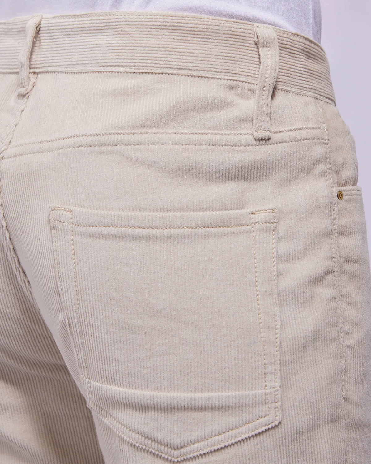 Sovereign Ecru Rigid Corduroy Jeans