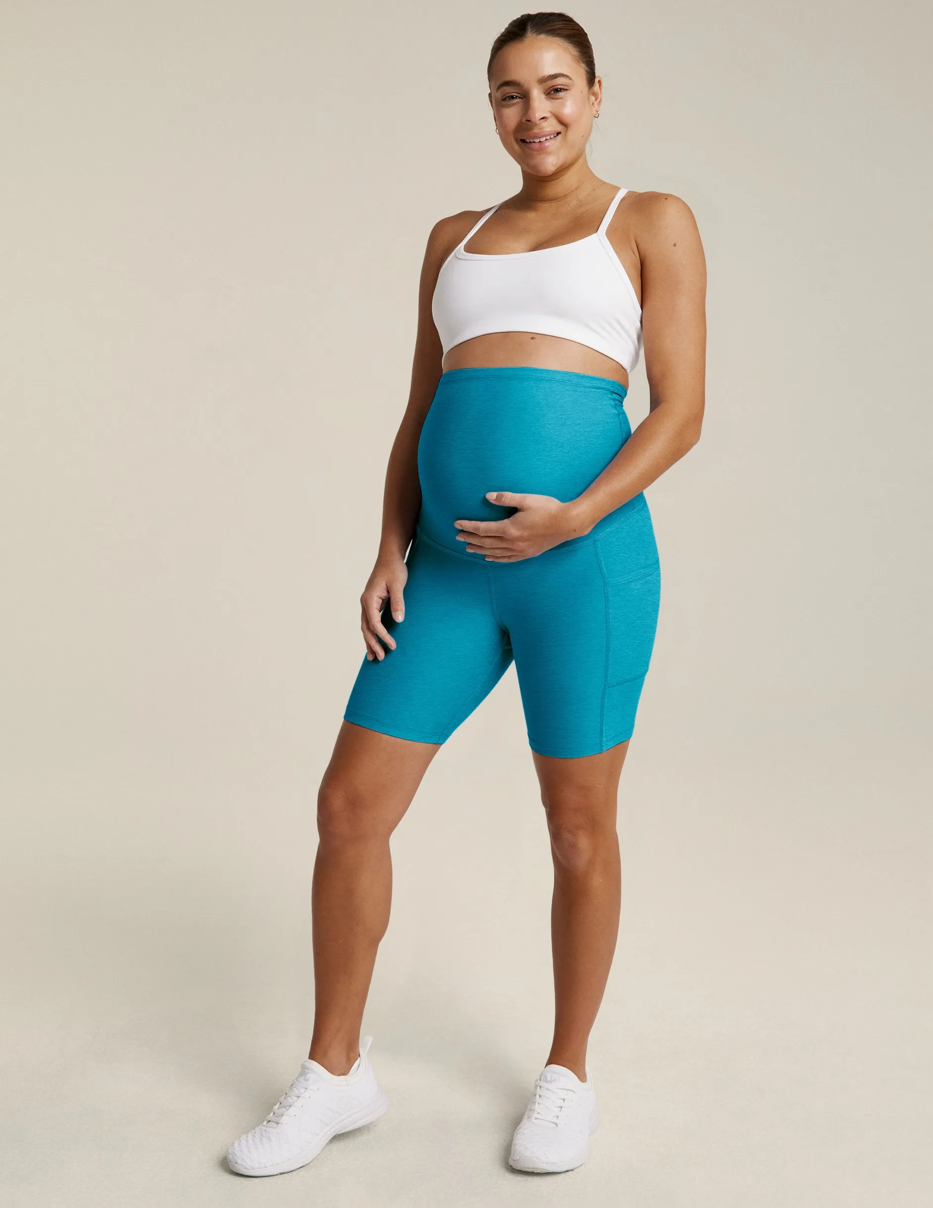 Spacedye Pockets Forever Maternity Biker Short