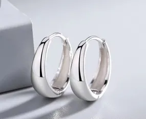 Sterling silver hoop earrings