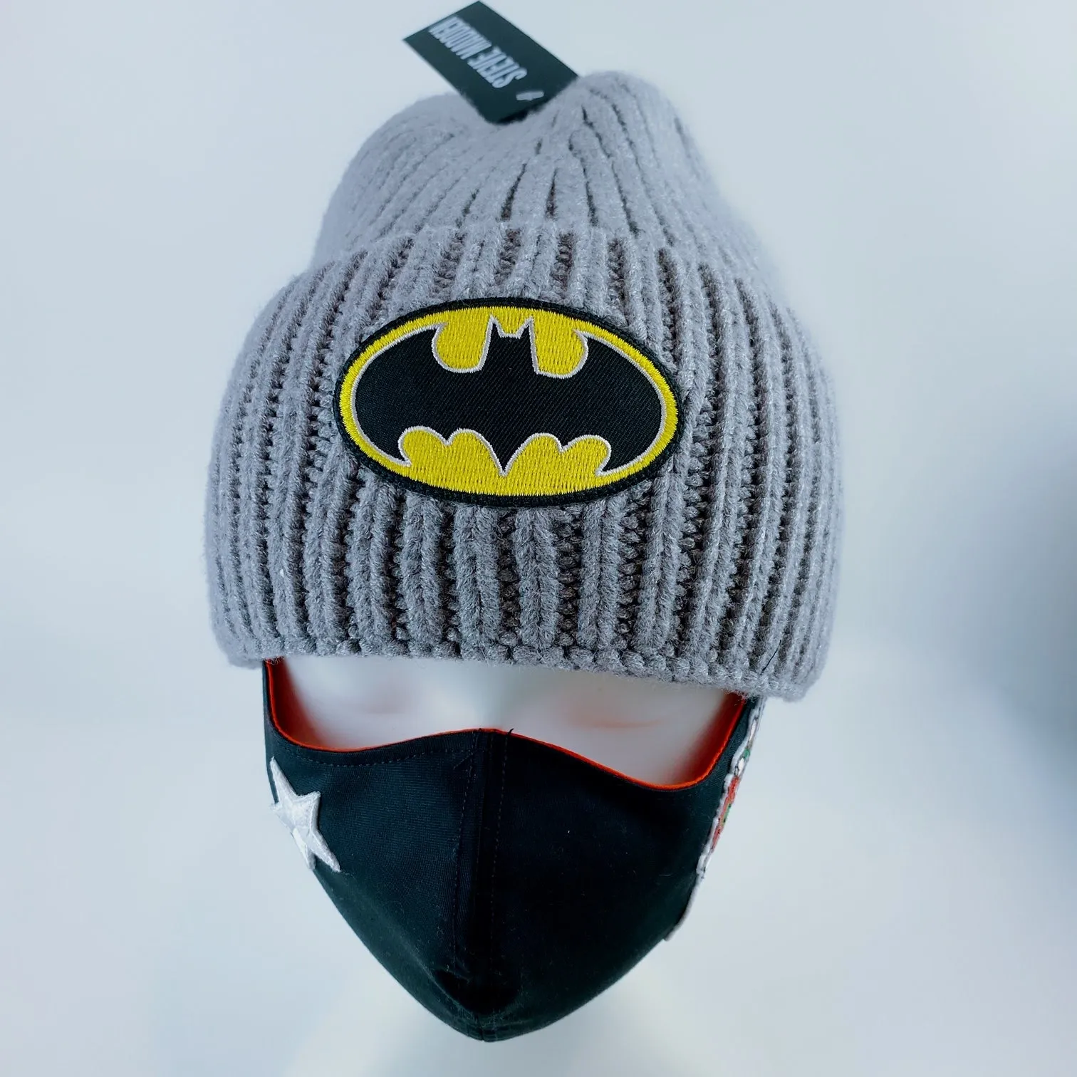 STEVE MADDEN DC Comics Batman Basic Cuff Hat - Grey