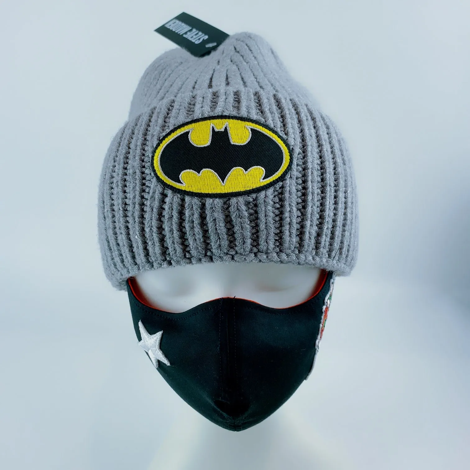 STEVE MADDEN DC Comics Batman Basic Cuff Hat - Grey