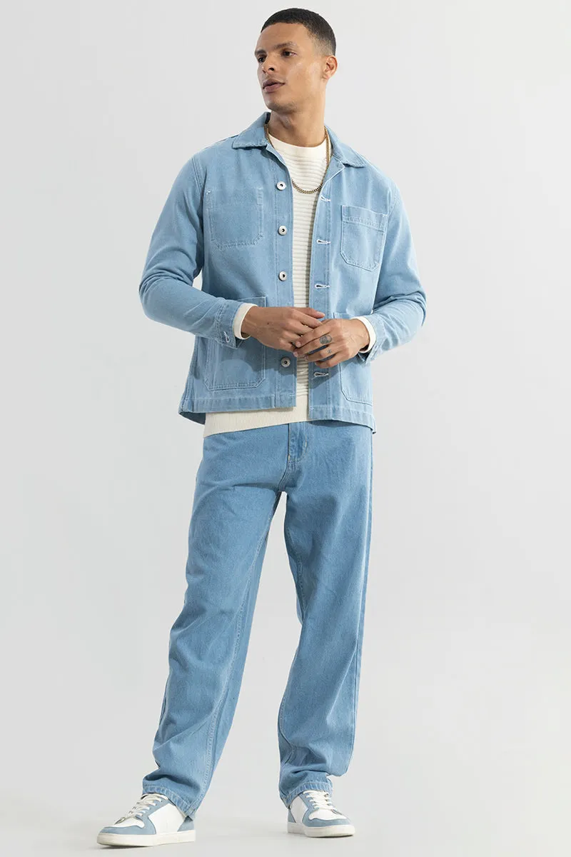 Streetsway Ice Blue Baggy Fit Jeans