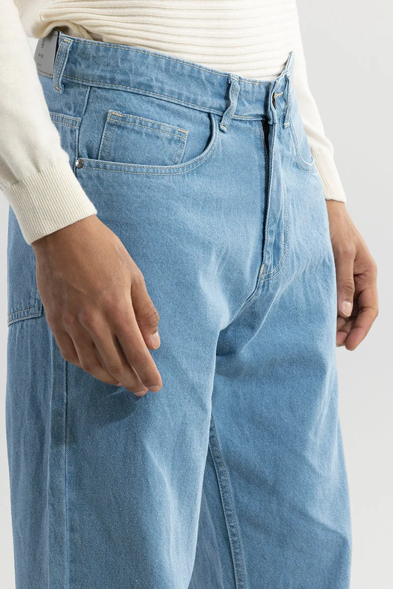 Streetsway Ice Blue Baggy Fit Jeans