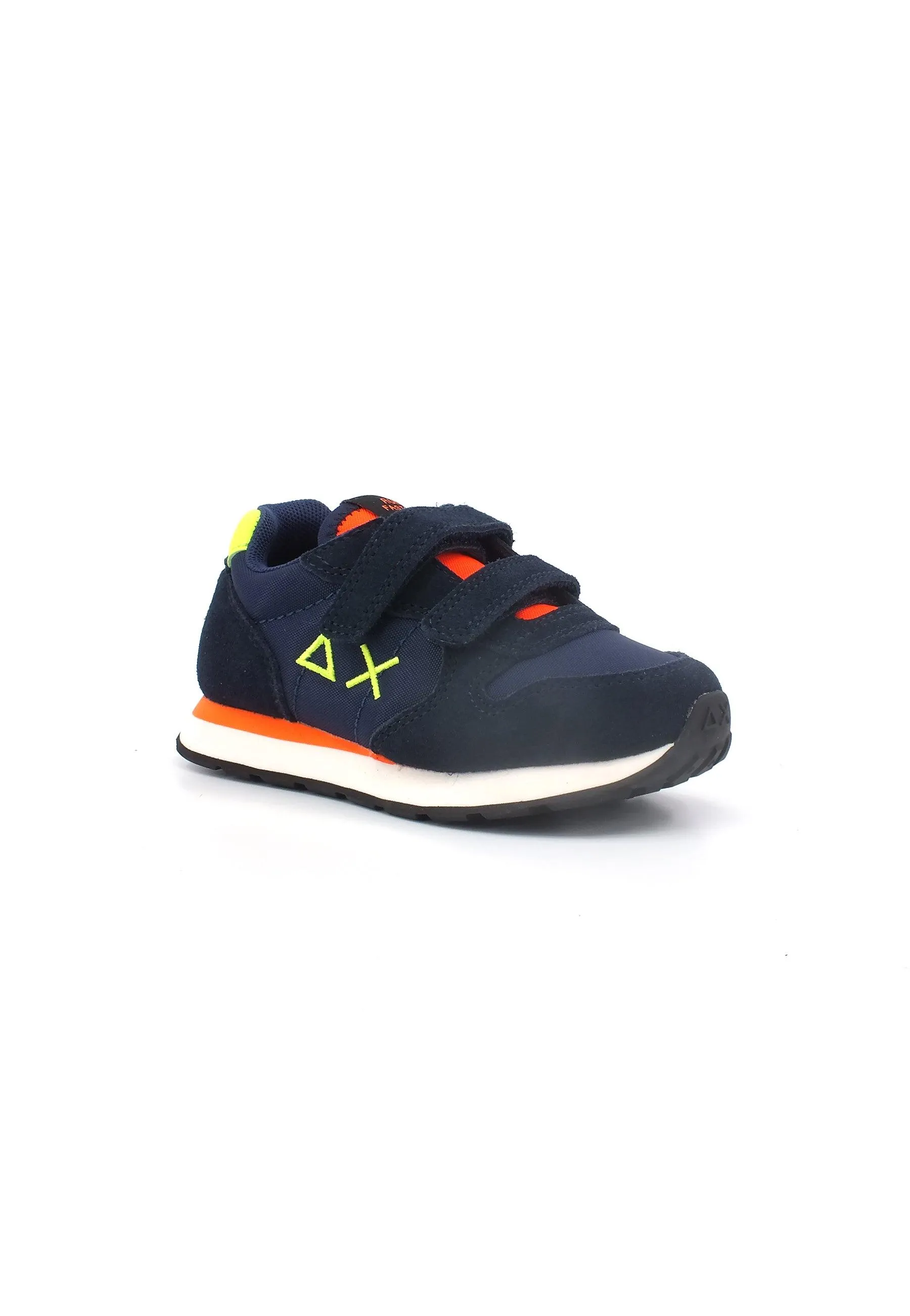 SUN68 Tom Fluo Sneaker Bambino Navy Blue Z33302B