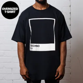 Techno Black  - Oversized Tshirt - Black