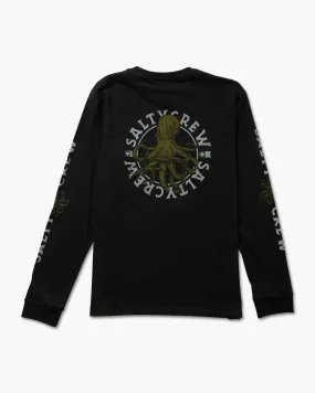 Tentacles Boys Black L/S Tee