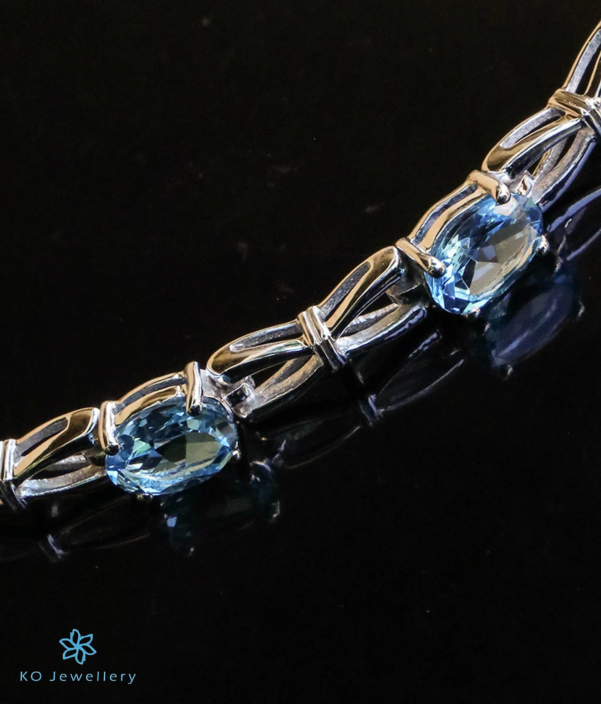 The Astral Blue Silver Bracelet