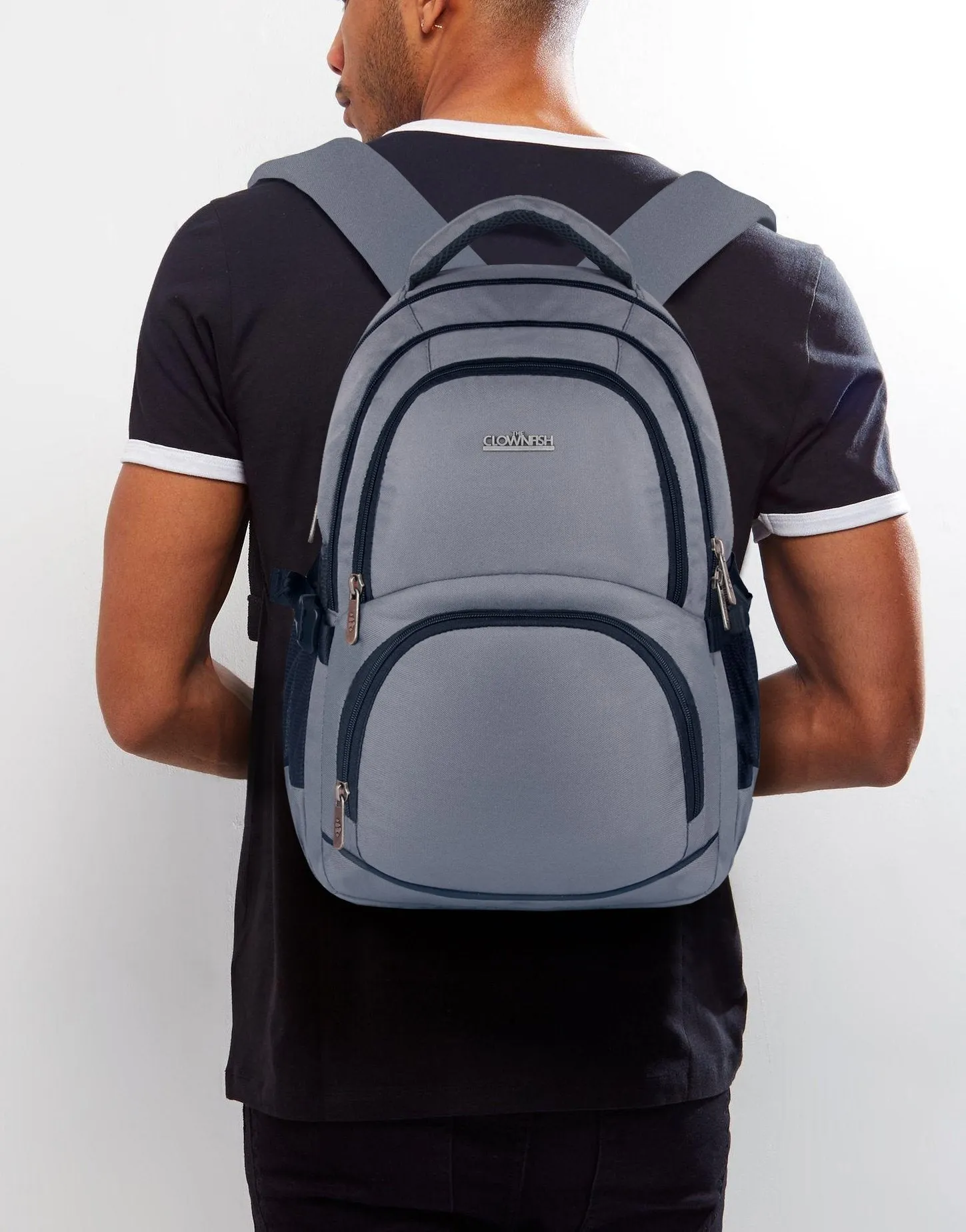 THE CLOWNFISH Bravo Series 30 Ltrs Grey Laptop Backpack