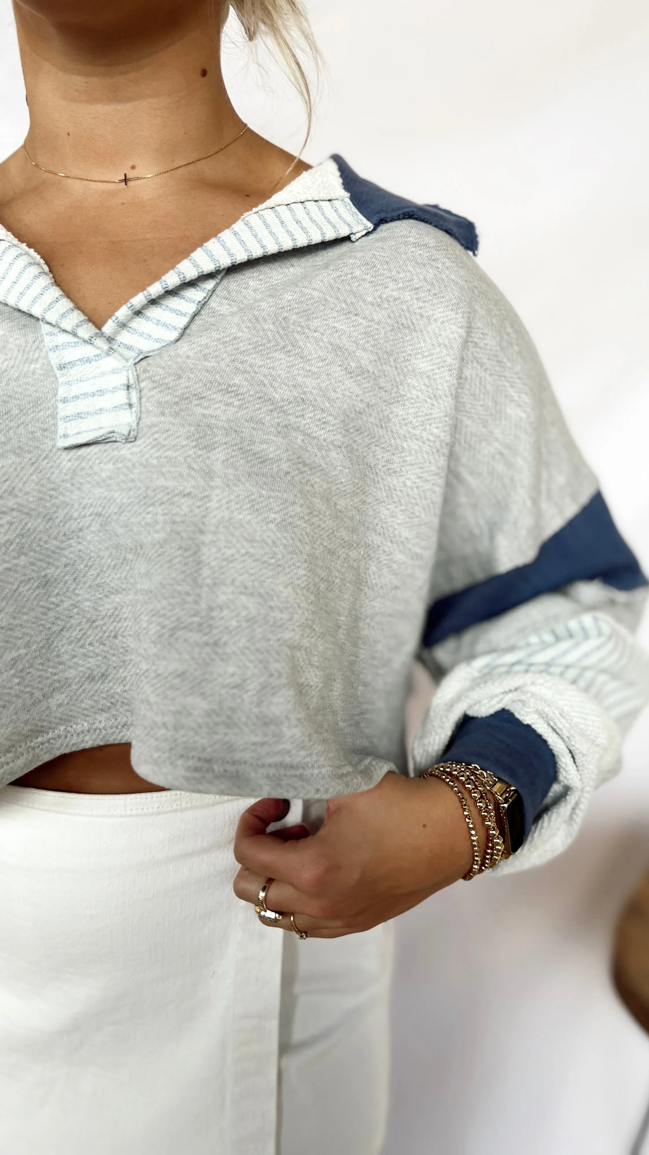 The Coastal Cropped Pullover