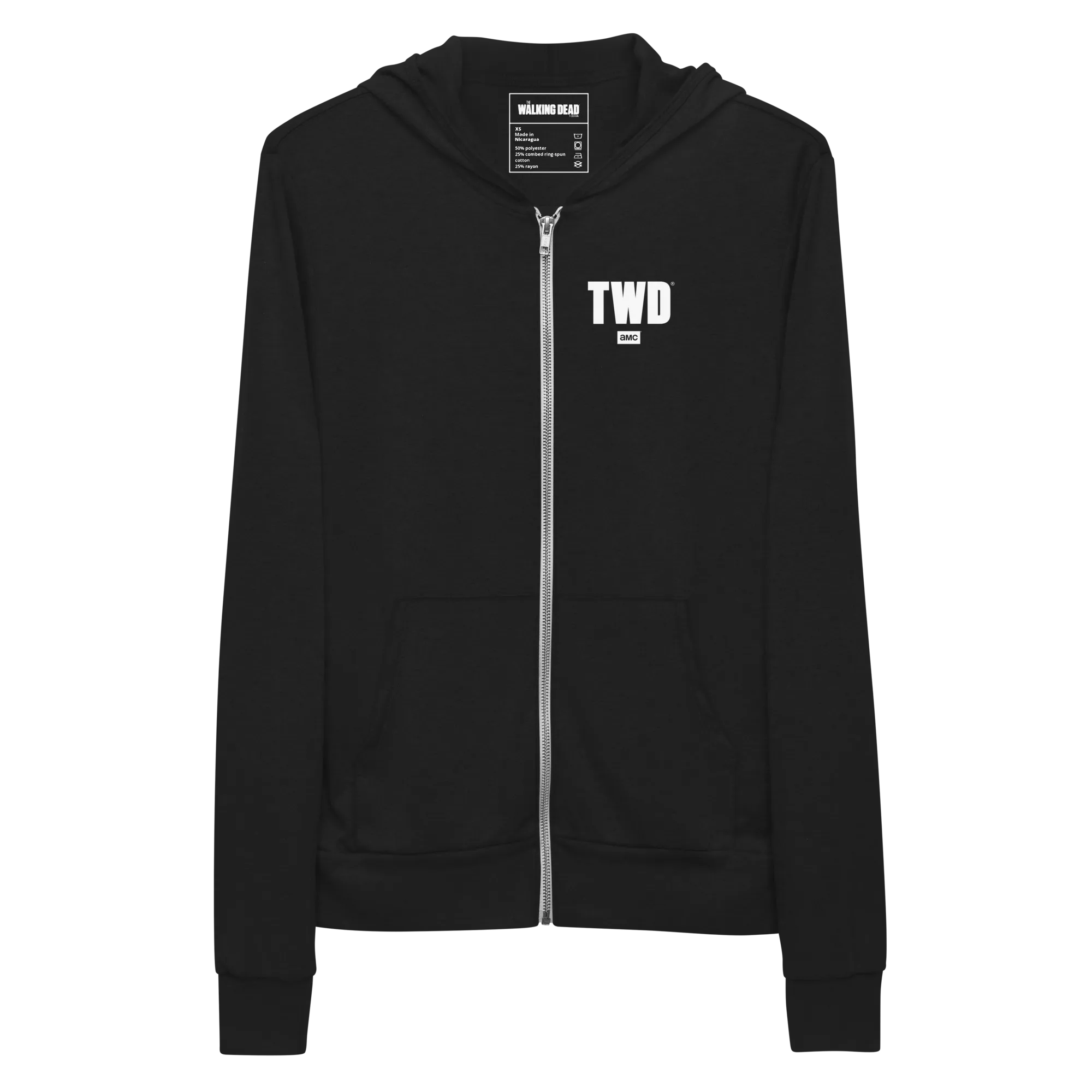 The Walking Dead Skull Zip Up Hoodie