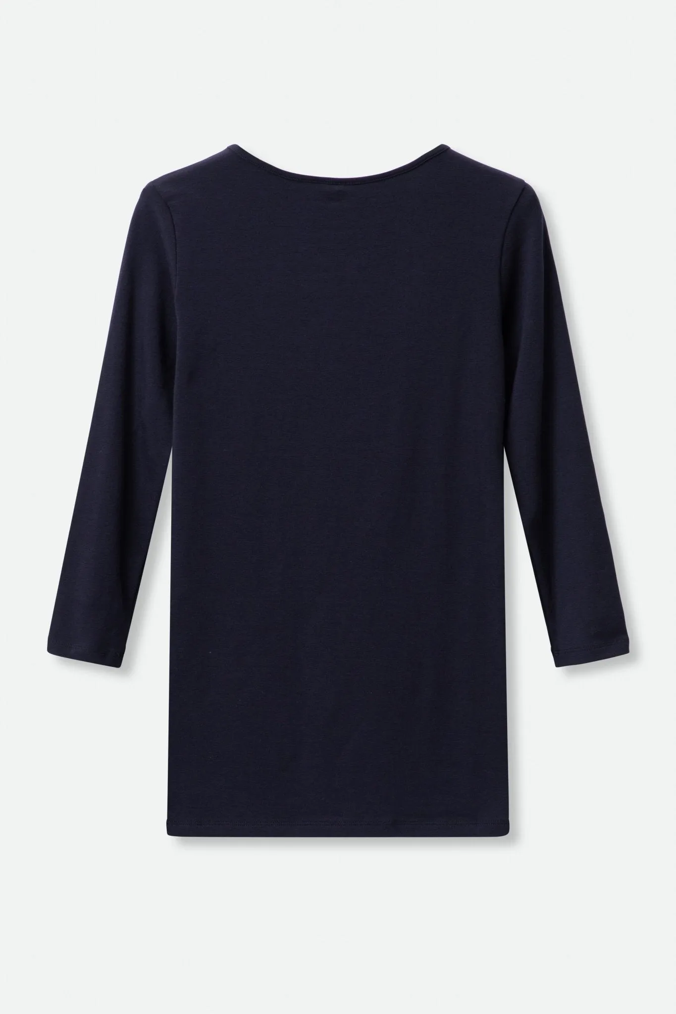 THREE-QUARTER SLEEVE BATEAU IN PIMA COTTON STRETCH