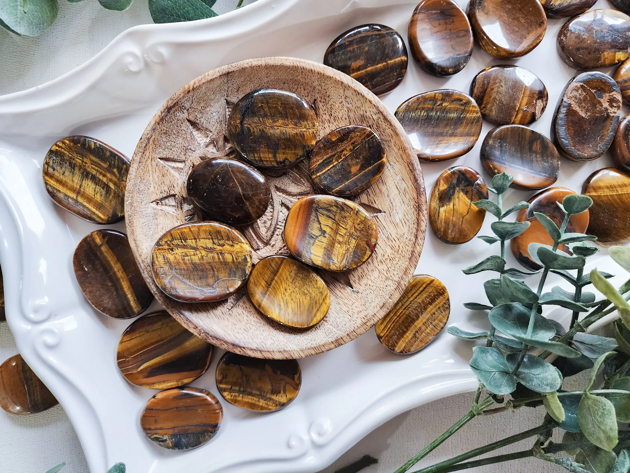 Tiger Eye Mini Worry Stone