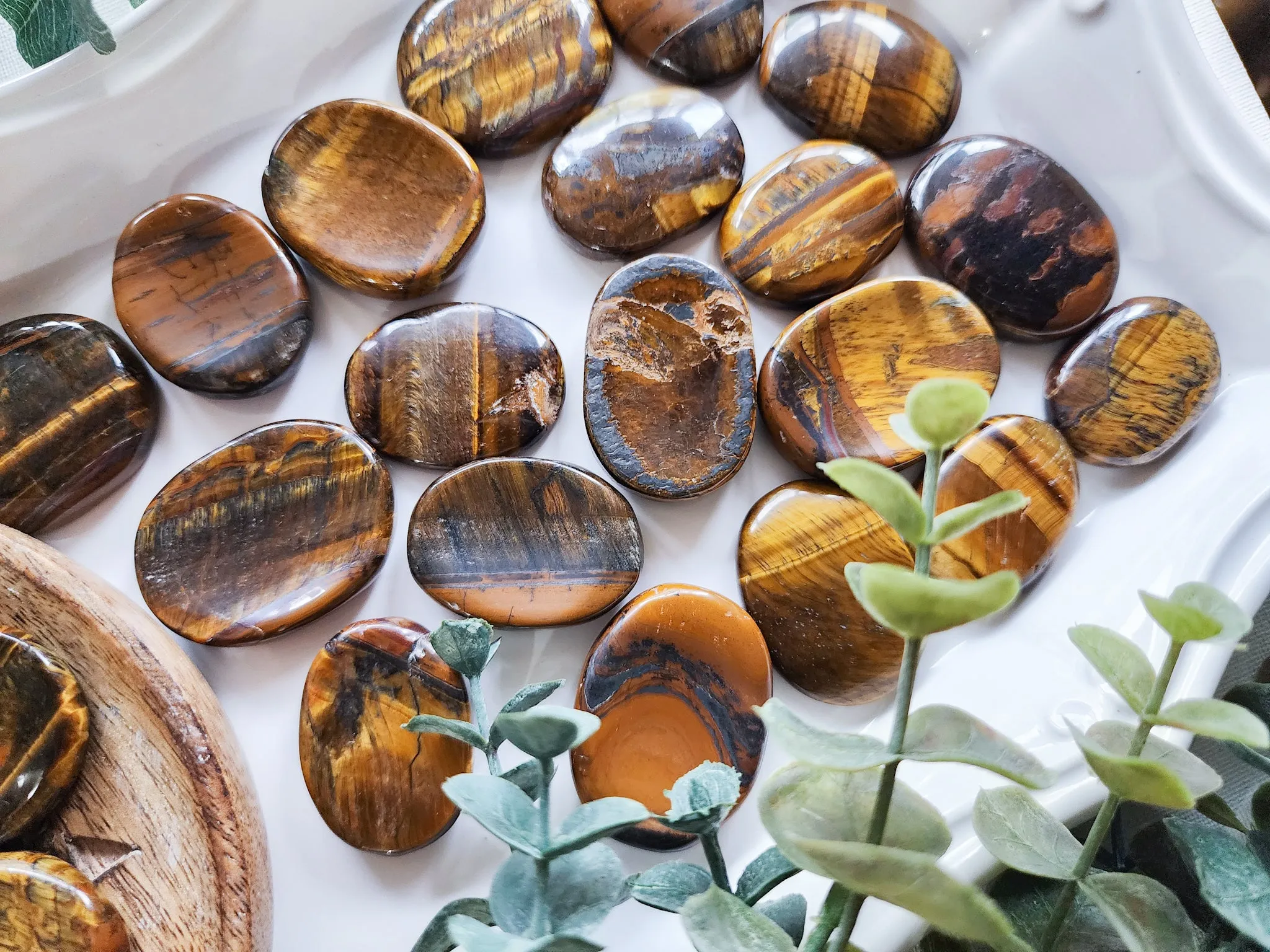 Tiger Eye Mini Worry Stone