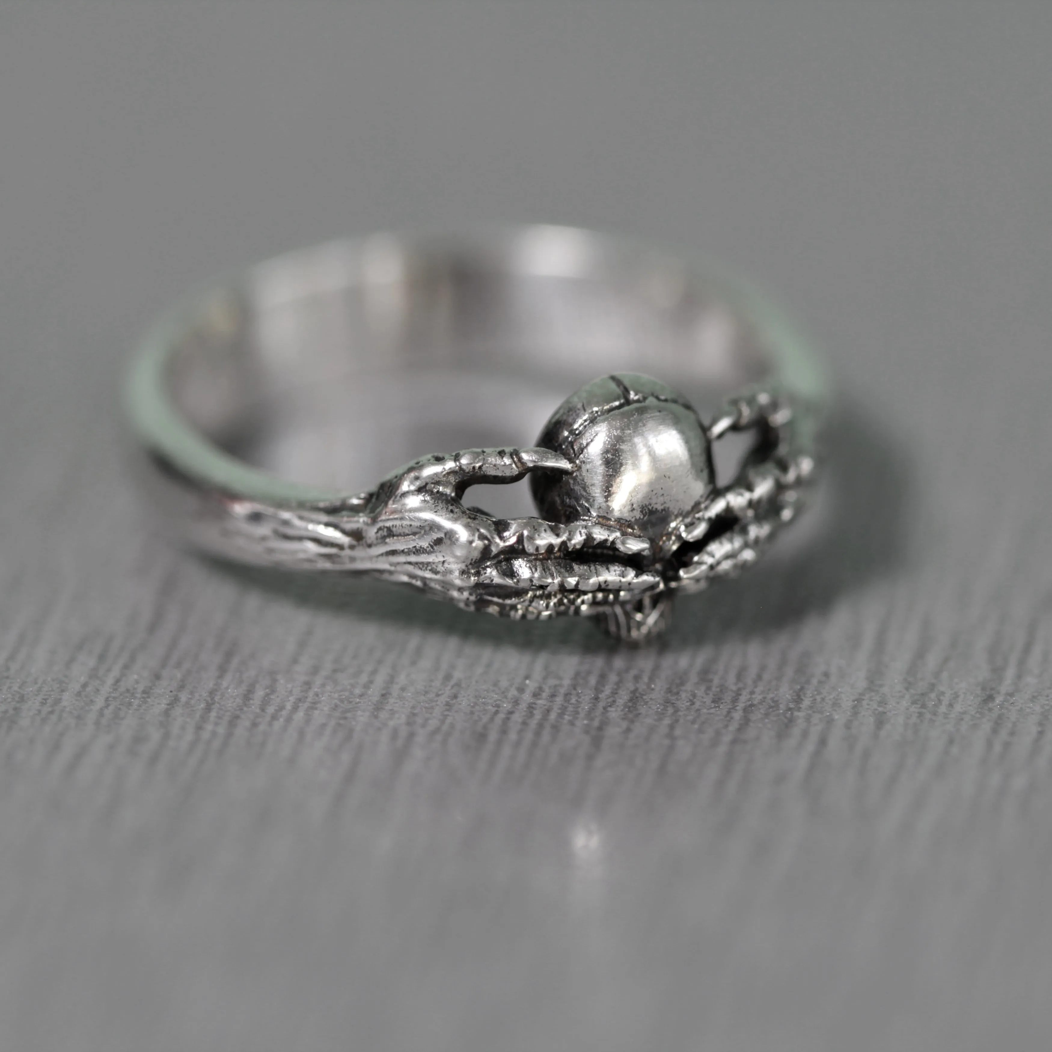 Till Death is Blind, Skeleton Skull Claddagh, Love Till Death, Couple Rings, Unique Engagement or Wedding, Sterling Silver