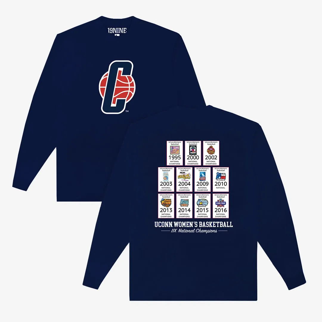 UConn Women's Banners L/S Tee