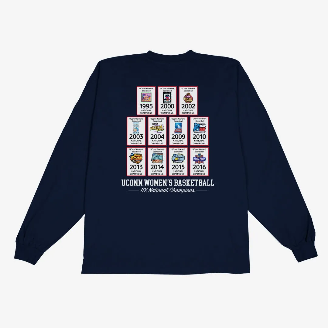 UConn Women's Banners L/S Tee