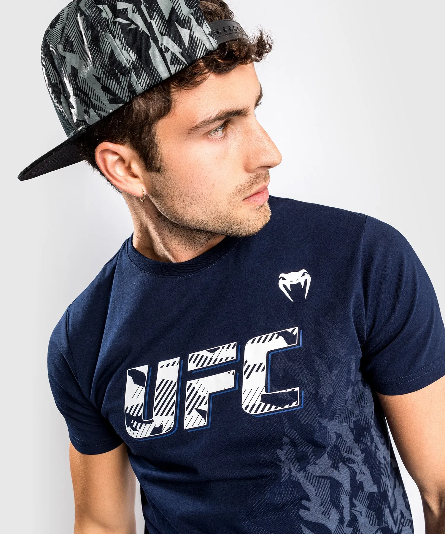 UFC Venum Authentic Fight Week Men's Short Sleeve T-shirt - Navy Blue