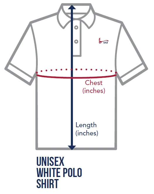 (Uniform-Unisex) WHITE Polo Shirts