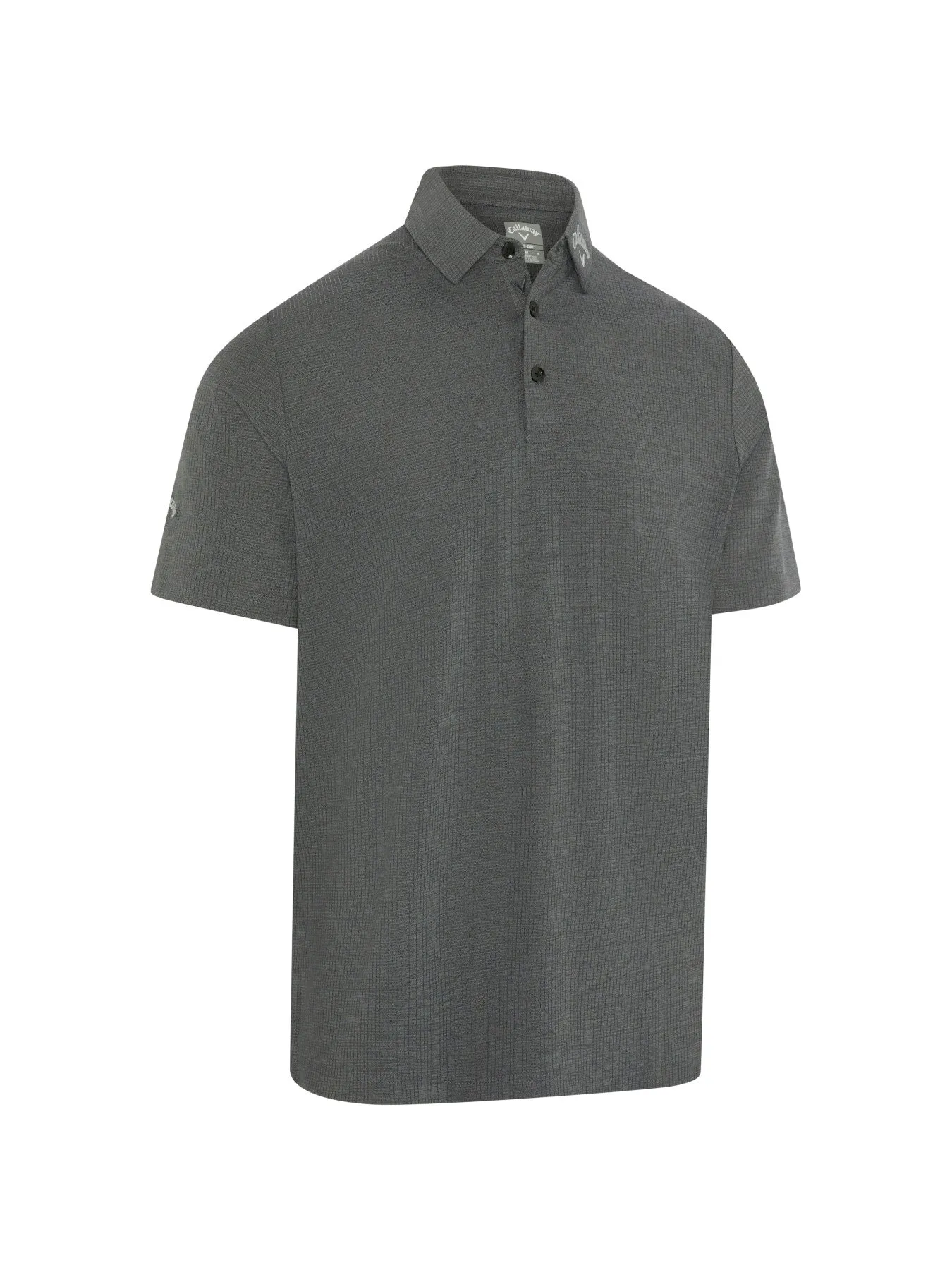 Ventilated Classic Jacquard Polo In Caviar