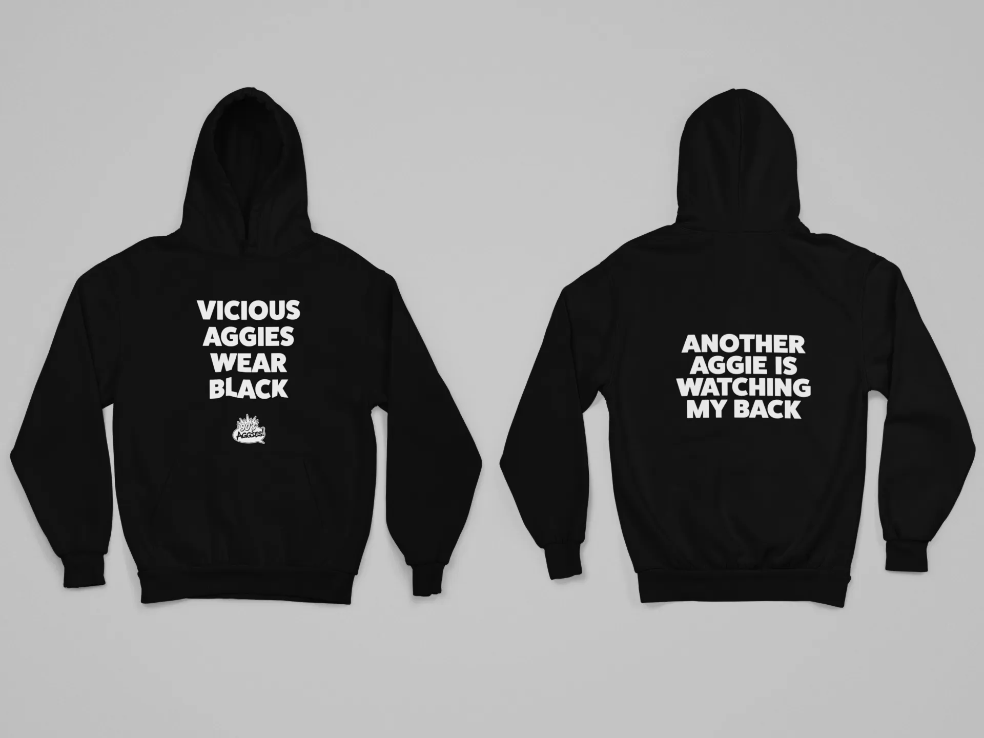 Vicious Aggies Wear Black HOODIE